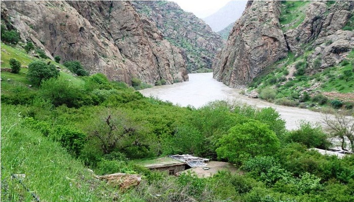 رودخانه سیروان در روستای هجیج کرمانشاه